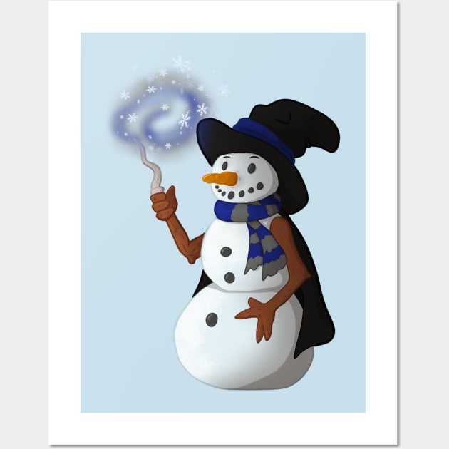 Smart Snowman Wall Art by Anathar